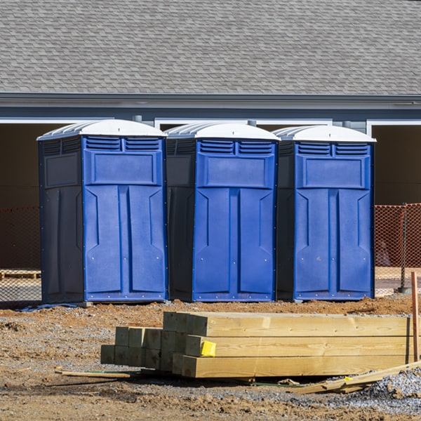 what is the expected delivery and pickup timeframe for the portable restrooms in Urbana